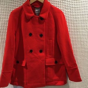 Jcp Wool Blend Double Breasted Peacoat 